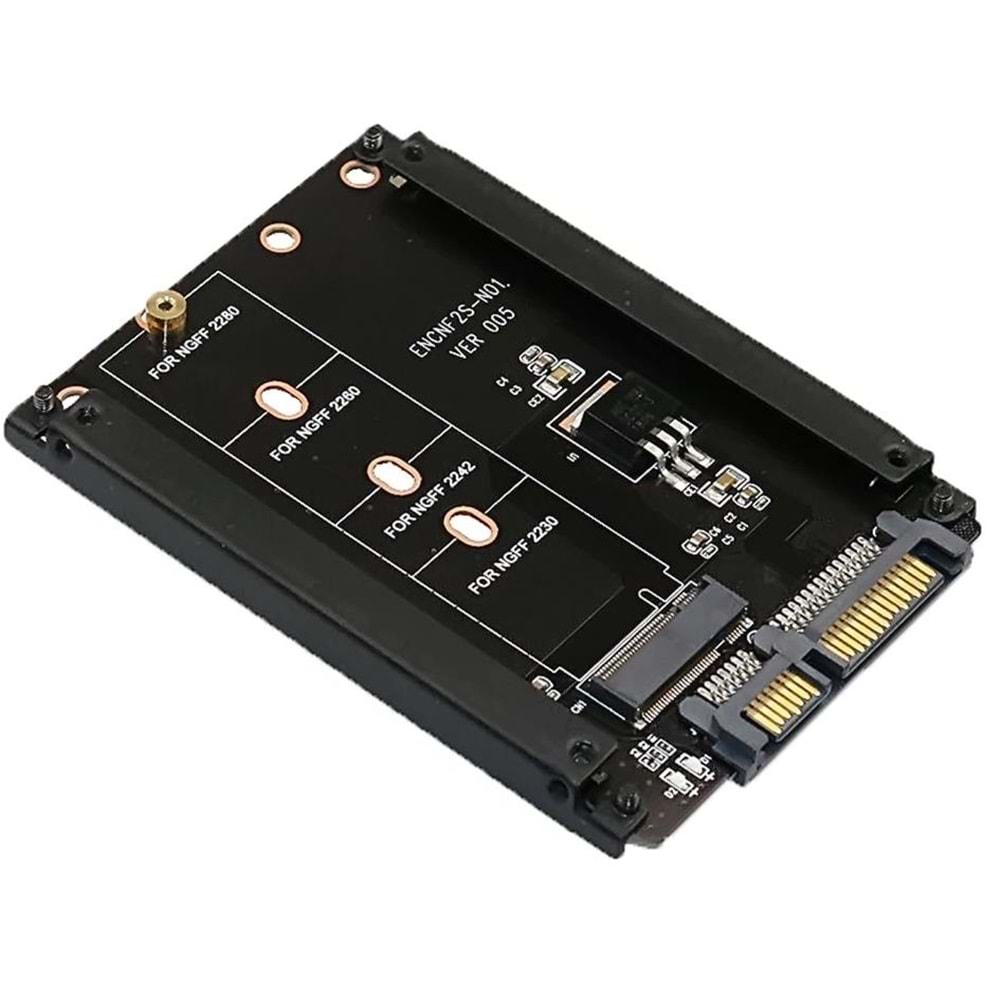 B+M Key M.2 NGFF SSD To 2.5 Sata HDD Harddisk Kutusu