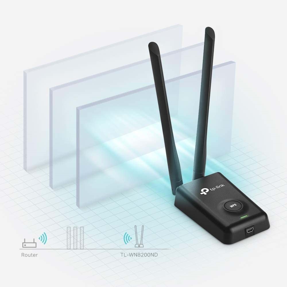 TP-Link TL-WN8200ND N300 Mbps Yüksek Güçlü Kablosuz USB Adaptör