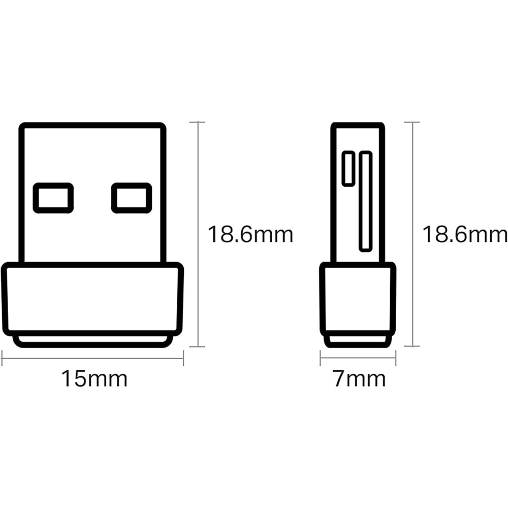 TP-Link Archer T2U Nano AC600 Mbps Nano Kablosuz USB Adaptör