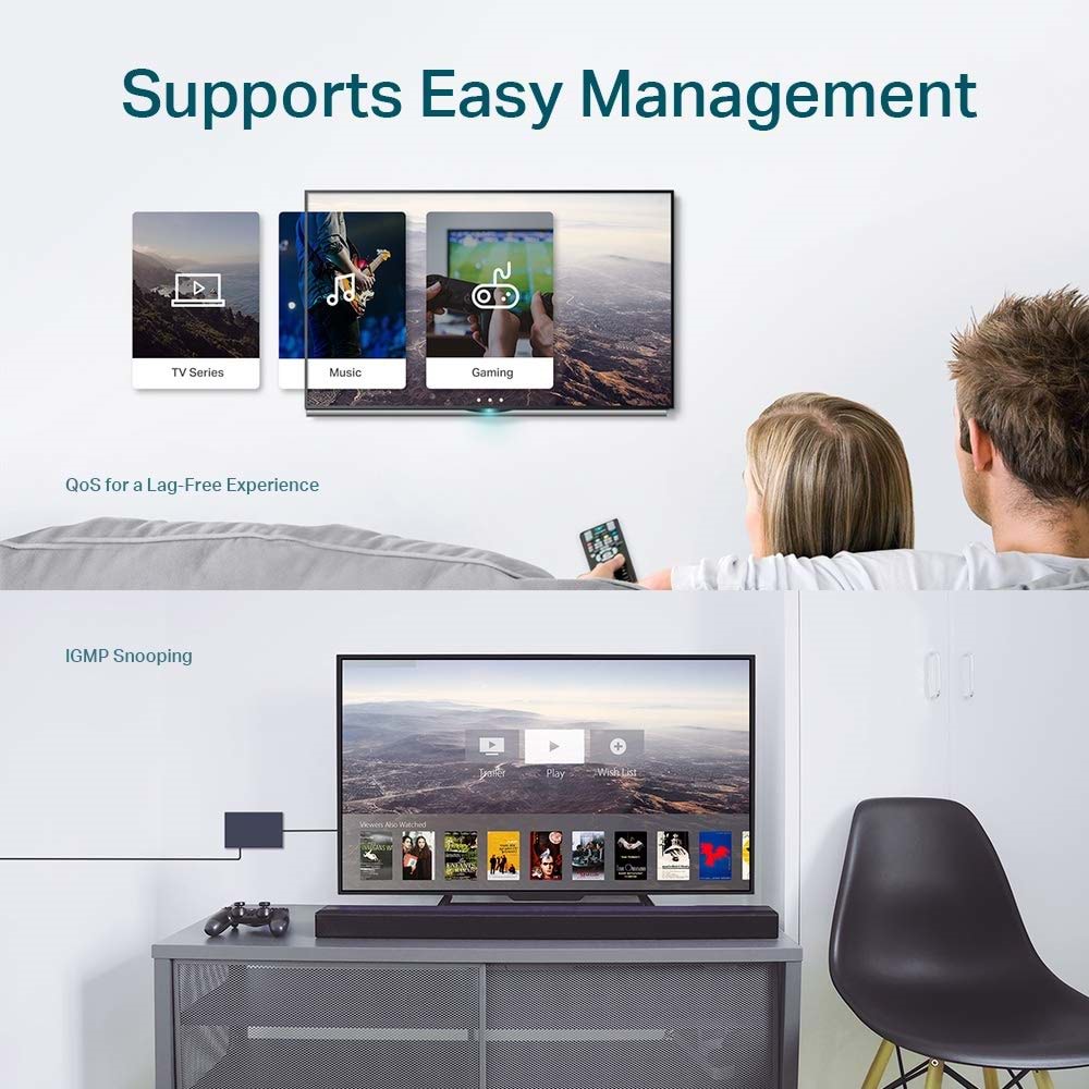 TP-Link TL-SG116E 16-Port 10/100/1000 Mbps Gigabit Unmanaged Pro Switch