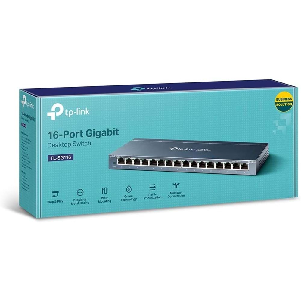 TP-Link TL-SG116 16 Port 10/100/1000 Mbps Gigabit Ethernet Switch