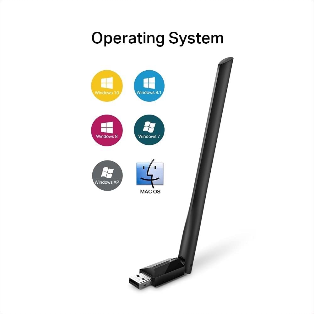 TP-Link Archer T2U Plus AC600 Mbps Kablosuz Dual-Band USB Adaptör
