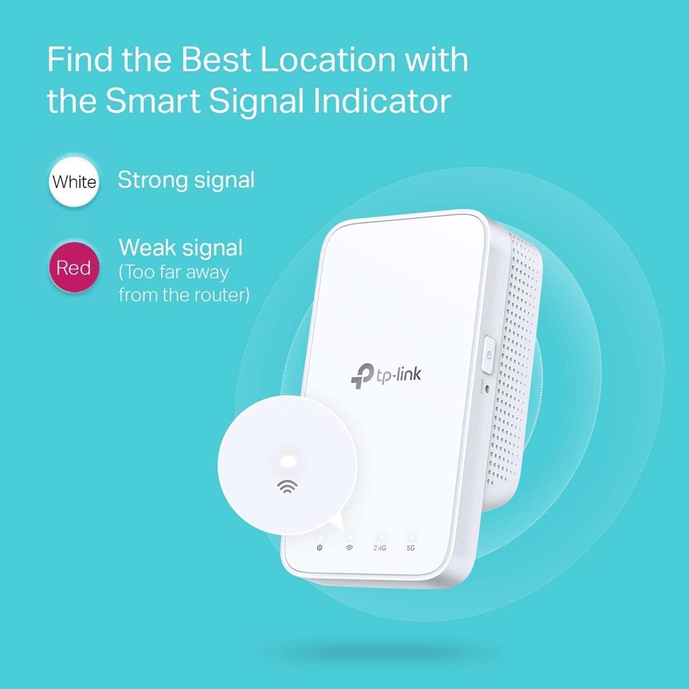 TP-Link RE300 AC1200 Mbps OneMesh Wi-Fi Menzil Genişletici