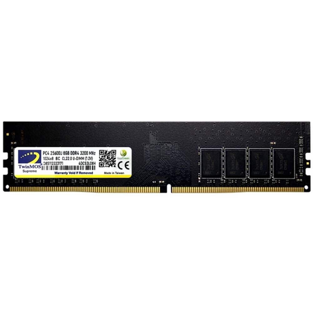 Twinmos 8 GB DDR4 3200 MHz Desktop Ram MDD48GB3200D