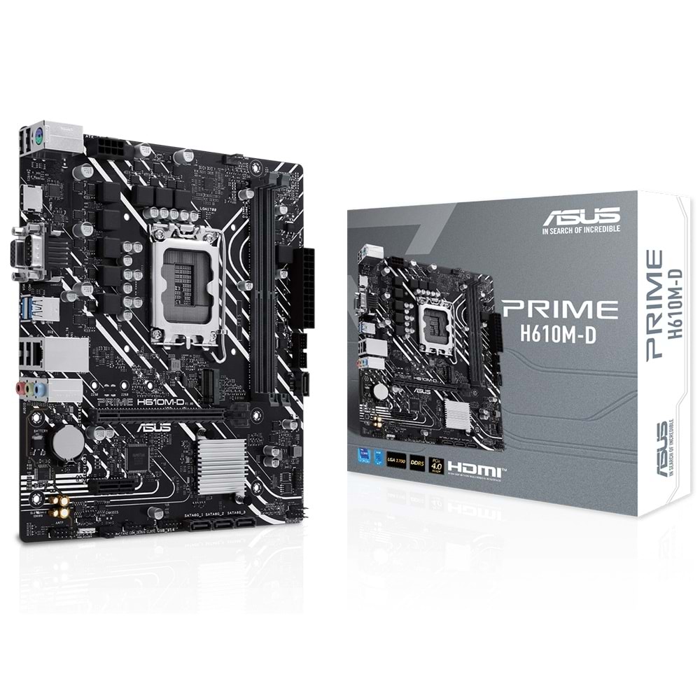 Asus PRIME H610M-D Intel H610 5600 MHz DDR5 Soket 1700 mATX Anakart
