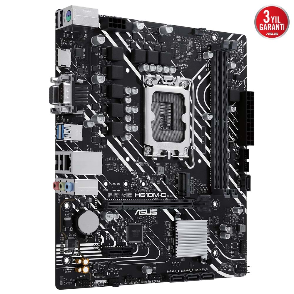 Asus PRIME H610M-D Intel H610 5600 MHz DDR5 Soket 1700 mATX Anakart