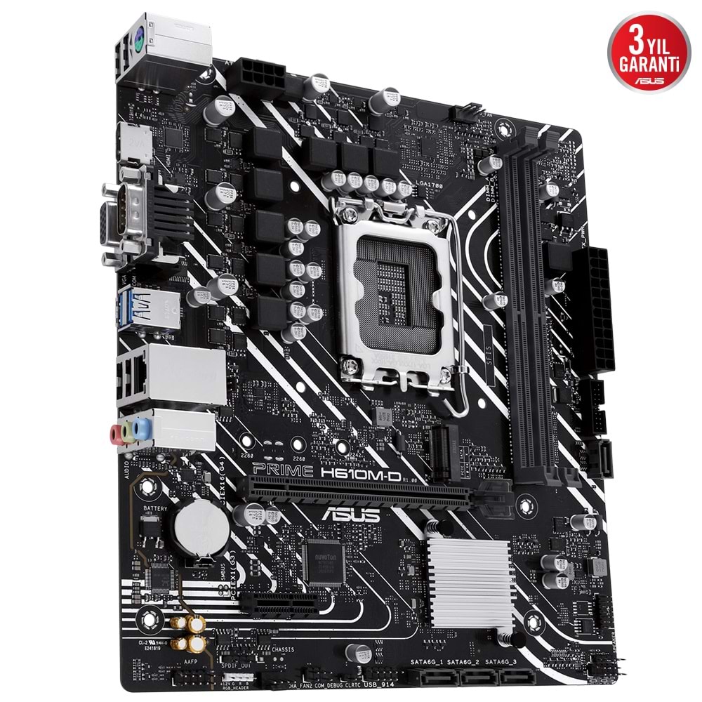 Asus PRIME H610M-D Intel H610 5600 MHz DDR5 Soket 1700 mATX Anakart