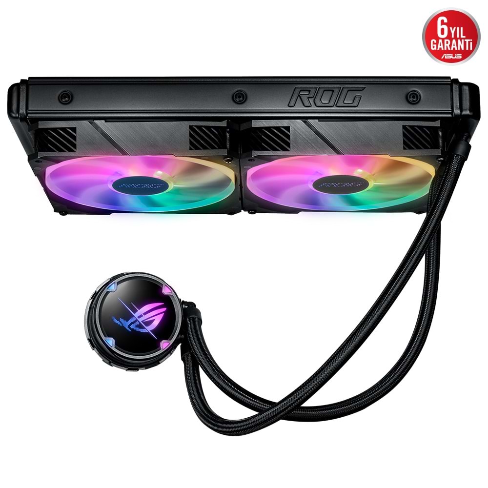 Asus ROG STRIX LC II 280 ARGB Aura SYNC DUAL Rog 140MM Adreslenebilir RGB Fan Sıvı CPU Soğutucu V2