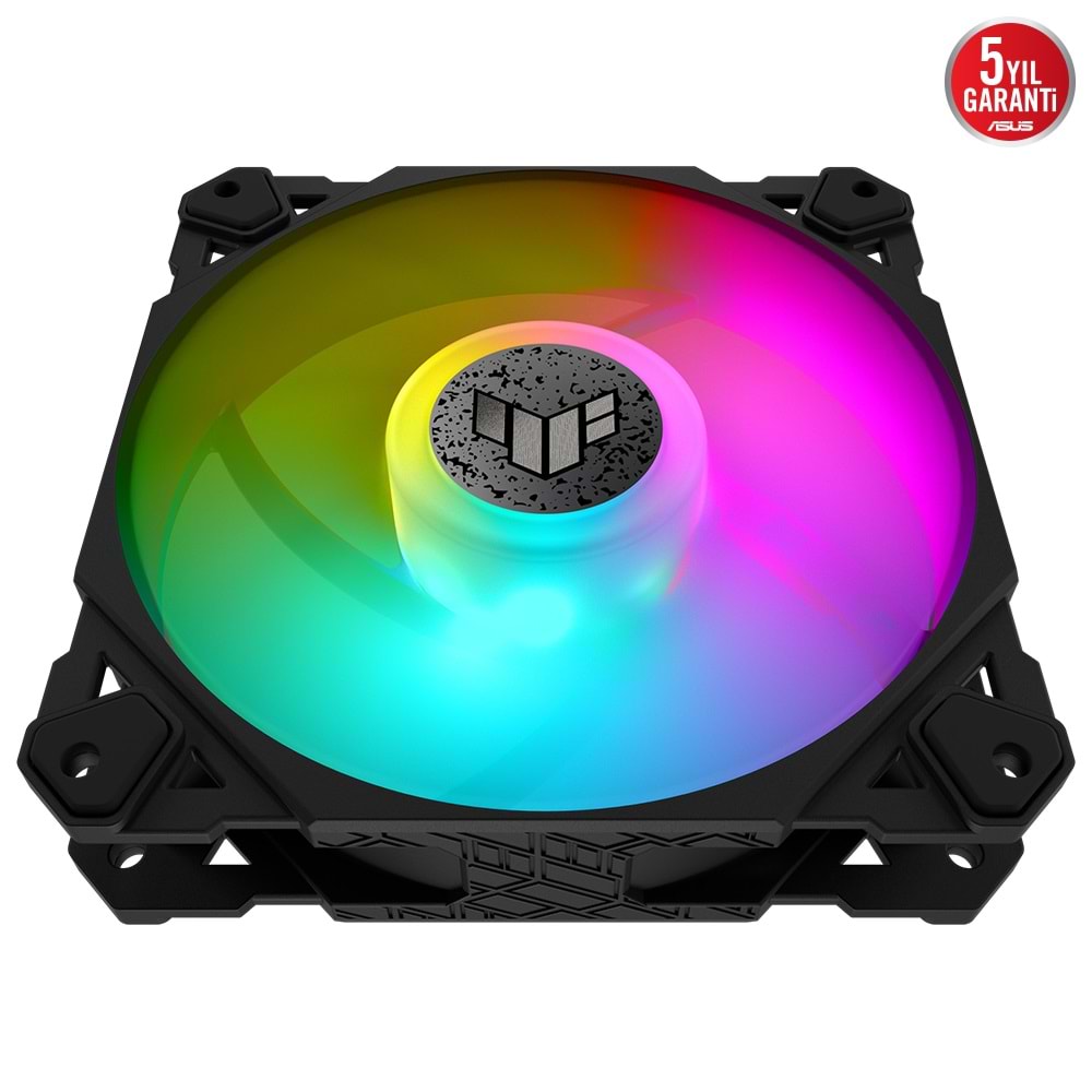 Asus TUF GAMING TF120 ARGB Soğutucu Kasa Radyatör Fanı Siyah Adreslenebilir ARGB120M Siyah