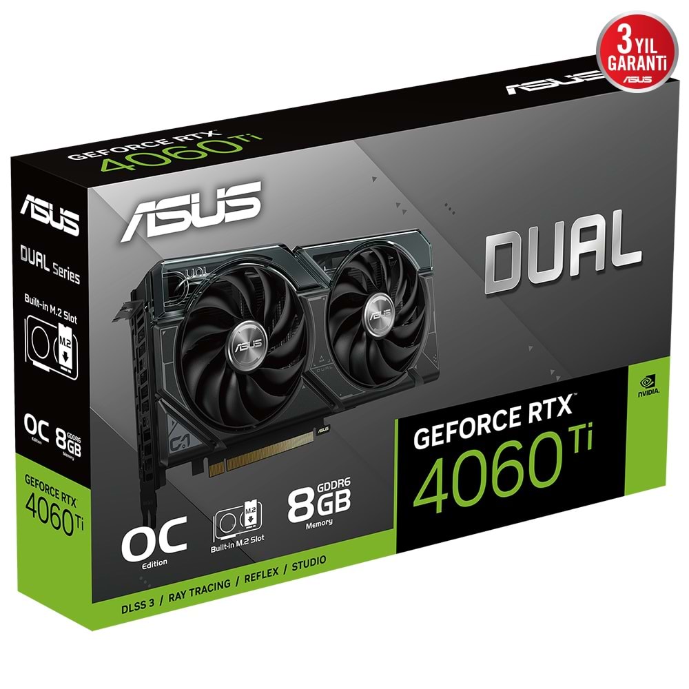 Asus DUAL-RTX4060TI-O8G-SSD 8GB GDDR6 128Bit Gaming Ekran Kartı