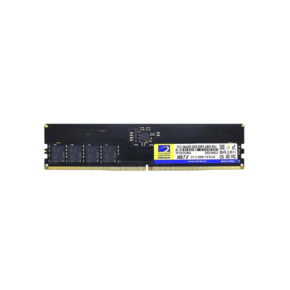 Twinmos 8 GB DDR5 4800Mhz Ram TMD58GB4800U40