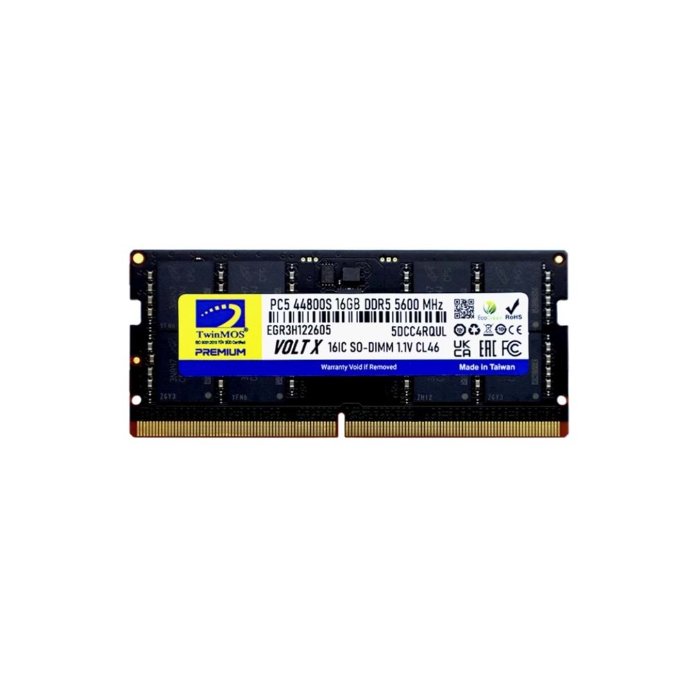 Twinmos Voltx 16 GB DDR5 5600 Mhz CL46 Ram TMD516GB5600S46