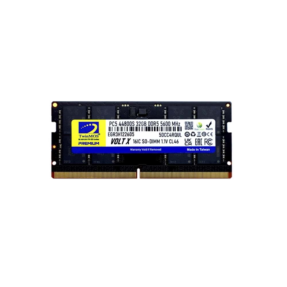 Twinmos Voltx 32 GB DDR5 5600 MHz CL46 Ram TMD532GB5600S46