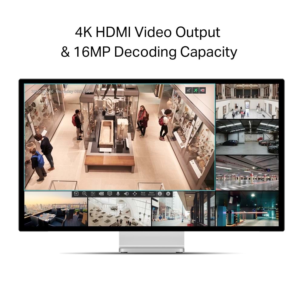 VIGI NVR1008H (v2) 8 Kanal NVR Kayıt Cihazı (H.265+4K 2CH 8MP-8CH 2MP)