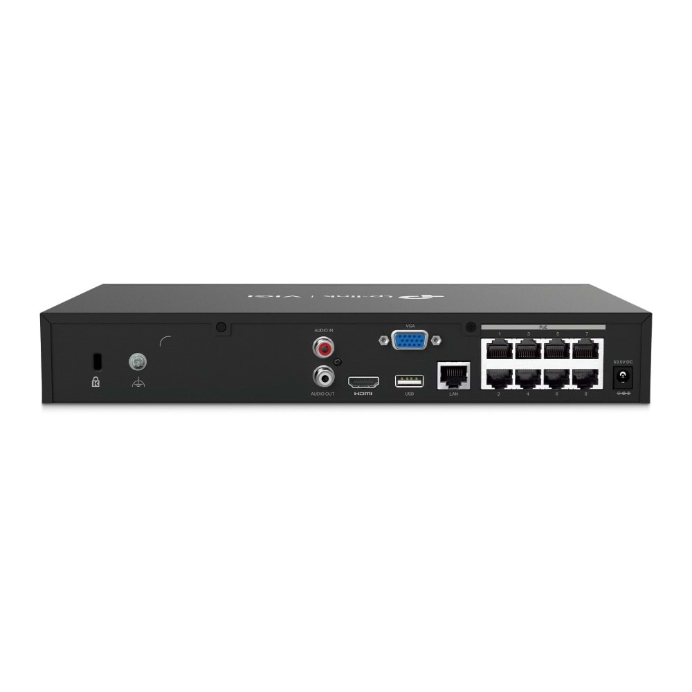 VIGI NVR1008H-8P 8 Kanal NVR Kayıt Cihazı ONVIF H.265+ 4K 4MP PoE 53W