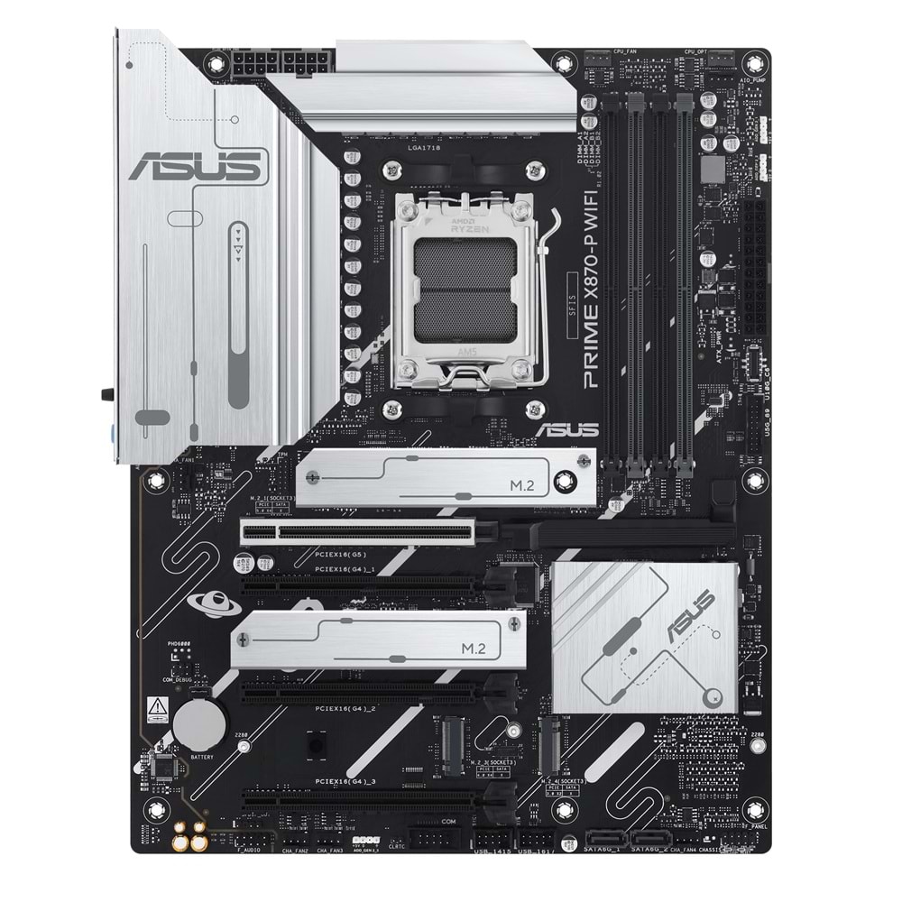 Asus PRIME X870-P Wi-Fi AMD X870 DDR5 M.2 HDMI/USB PCIe 5.0 AM5 Anakart