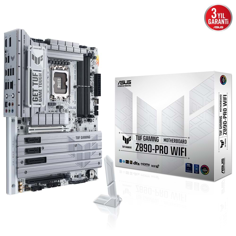 Asus TUF GAMING Z890-PRO Wi-Fi 8600 MHz (OC) DDR5 Soket 1851 ATX Anakart