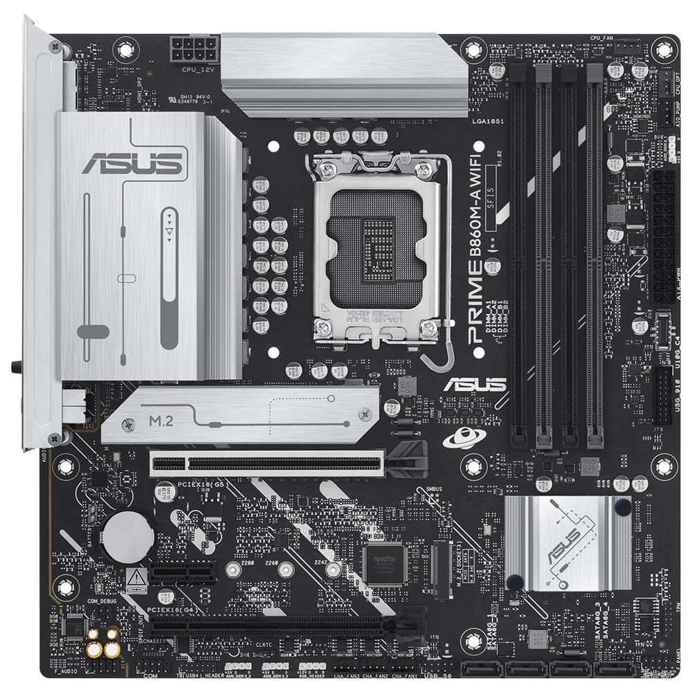 Asus PRIME B860M-A Wi-Fi Intel B860 8666 MHz (OC) DDR5 Soket LGA1851 mATX Anakart