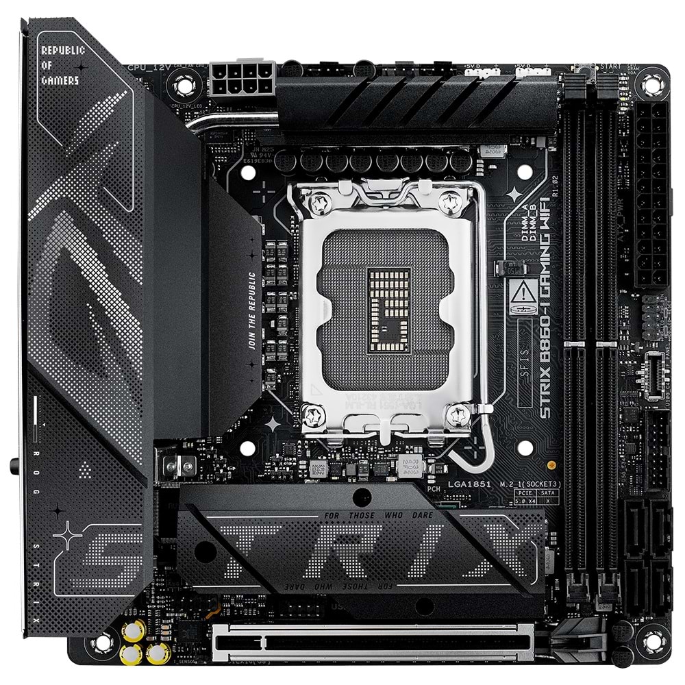 Asus ROG STRIX B860-I GAMING Wi-Fi B860 DDR5 M.2 USB 3.2 DP/HDMI PCI 5.0 1851p Anakart