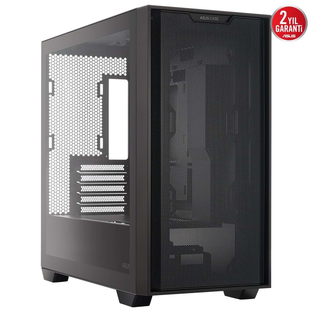 Asus A21 Temperli Cam USB 3.0 mATX Mesh Siyah Mid Tower Kasa