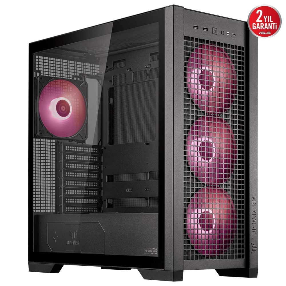 Asus Gt302 TUF GAMING ARGB Tempered Cam E-atx Midtower Kasa Siyah