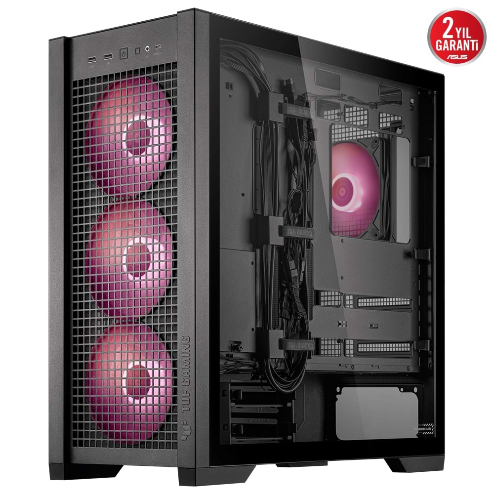 Asus Gt302 TUF GAMING ARGB Tempered Cam E-atx Midtower Kasa Siyah