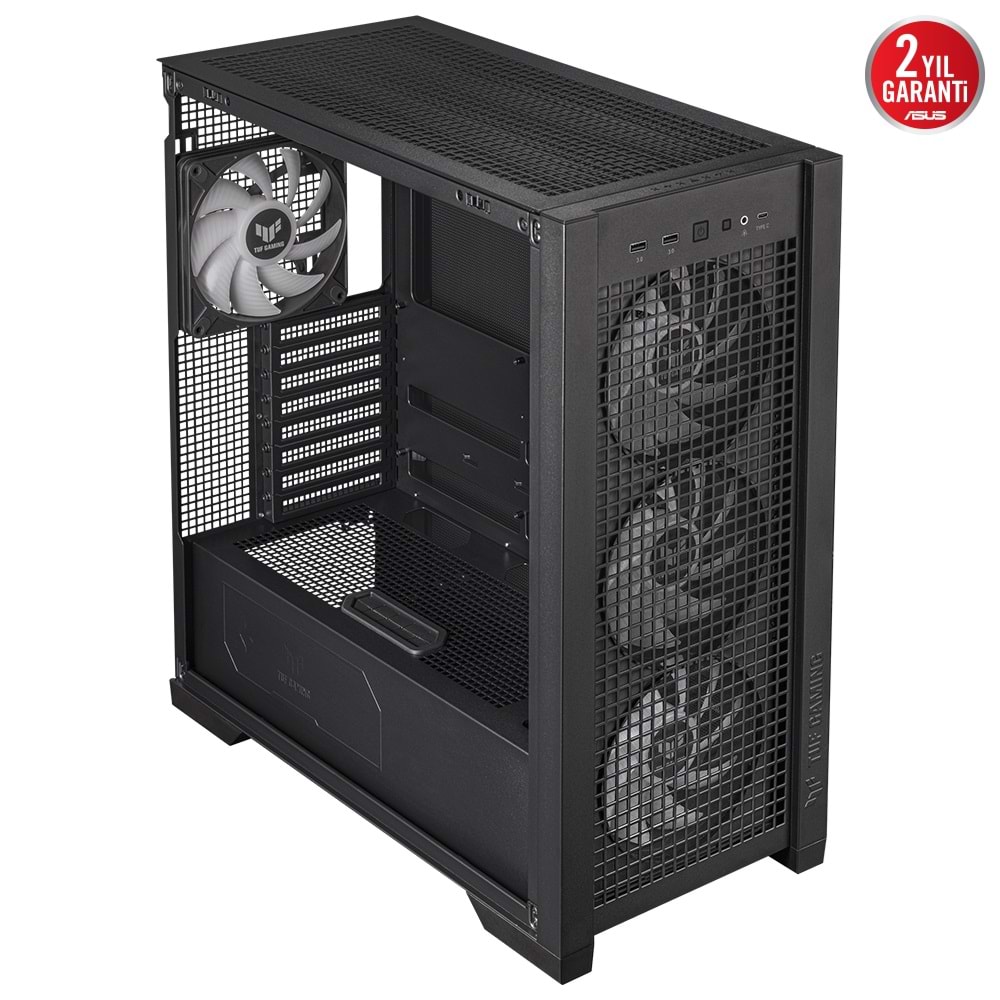 Asus Gt302 TUF GAMING ARGB Tempered Cam E-atx Midtower Kasa Siyah
