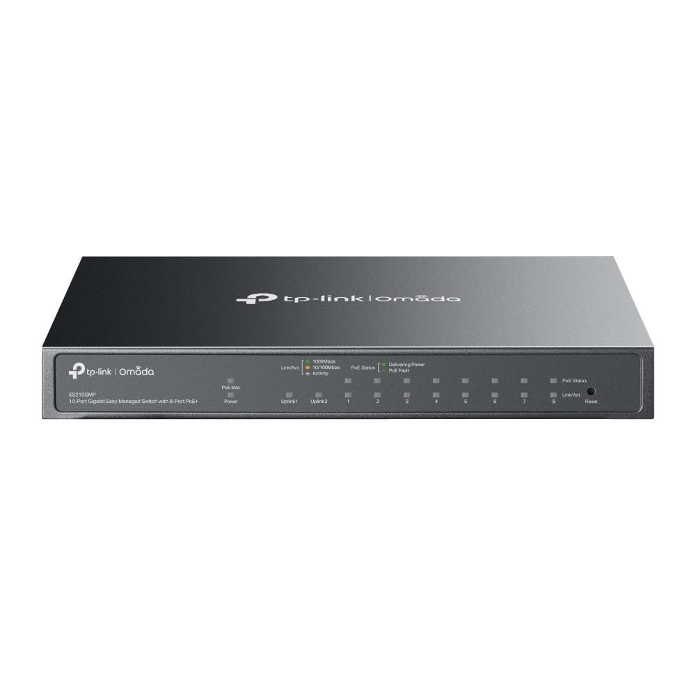 Omada ES210GMP 10-Port Easy Manag Switch 8-Port PoE+