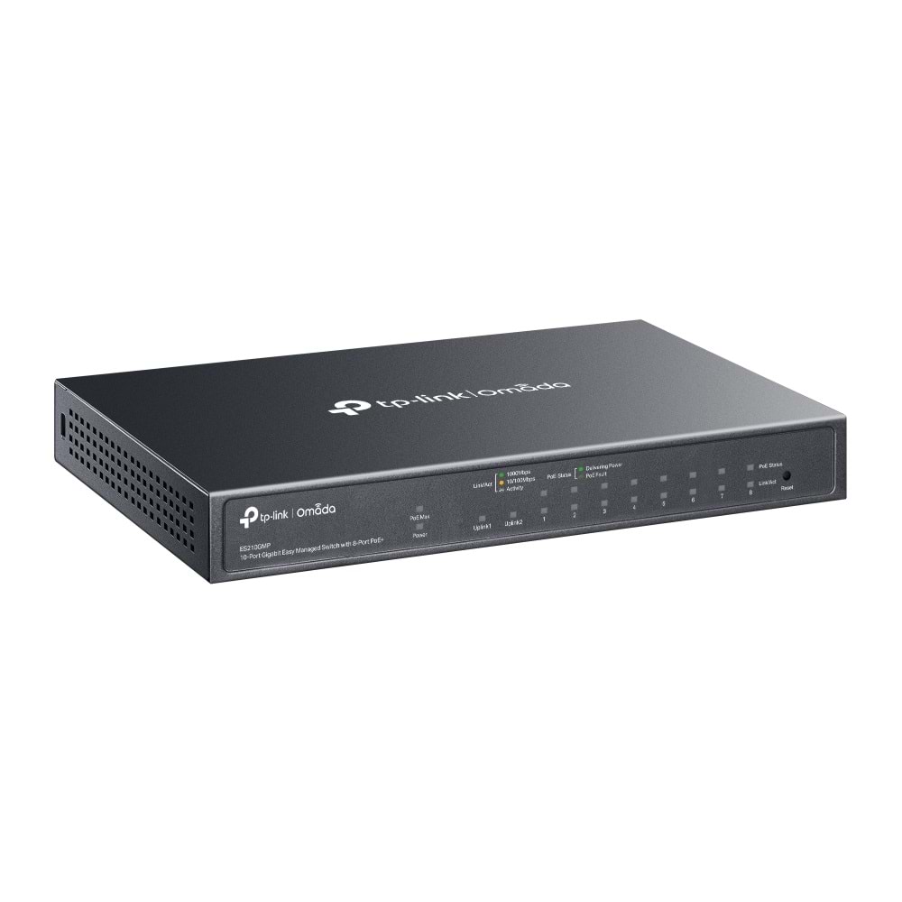 Omada ES210GMP 10-Port Easy Manag Switch 8-Port PoE+