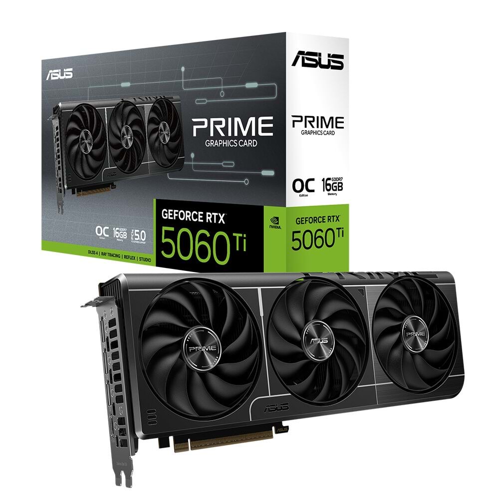 Asus PRIME-RTX5060TI-O16G 16GB 128Bit GDDR7 DP/HDMI PCI 5.0 Ekran Kartı