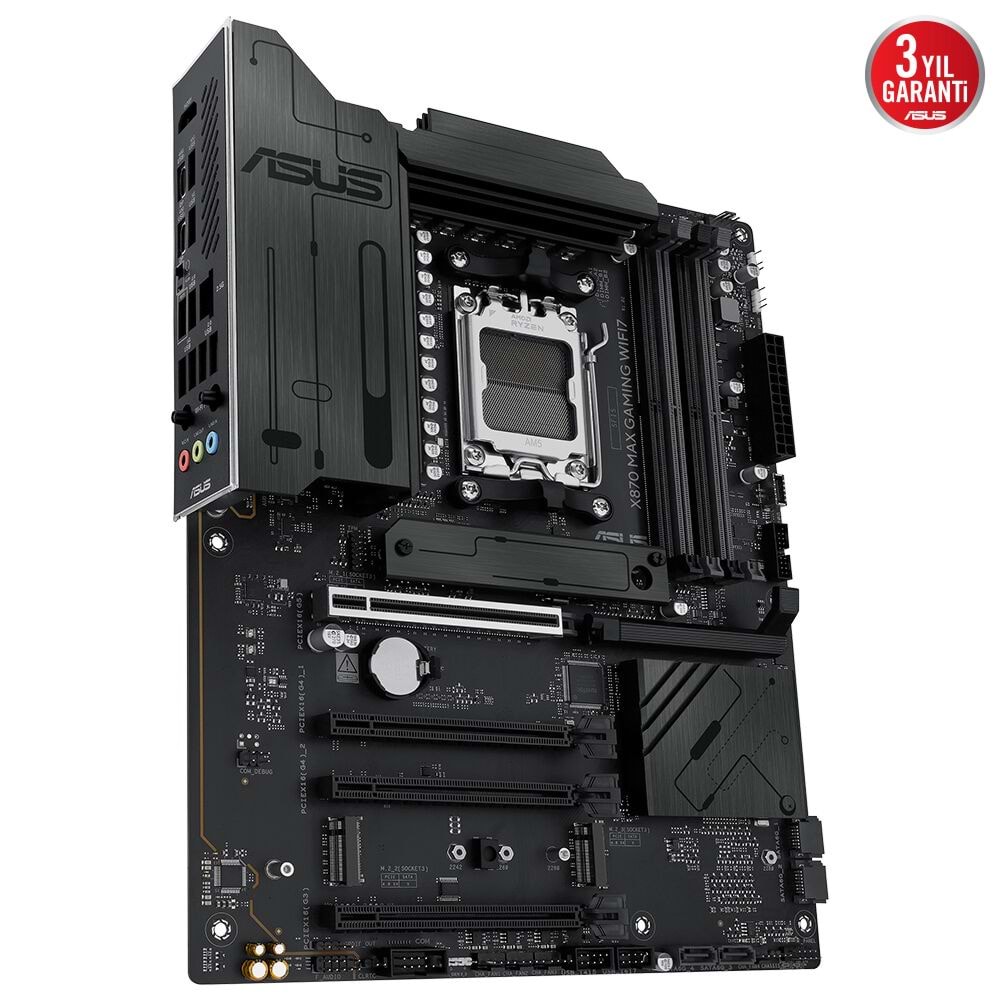 Asus X870 MAX GAMING Wi-Fi 7 Amd X870 Am5 Ddr5 8000 Hdmı 2xusb4 3x Anakart