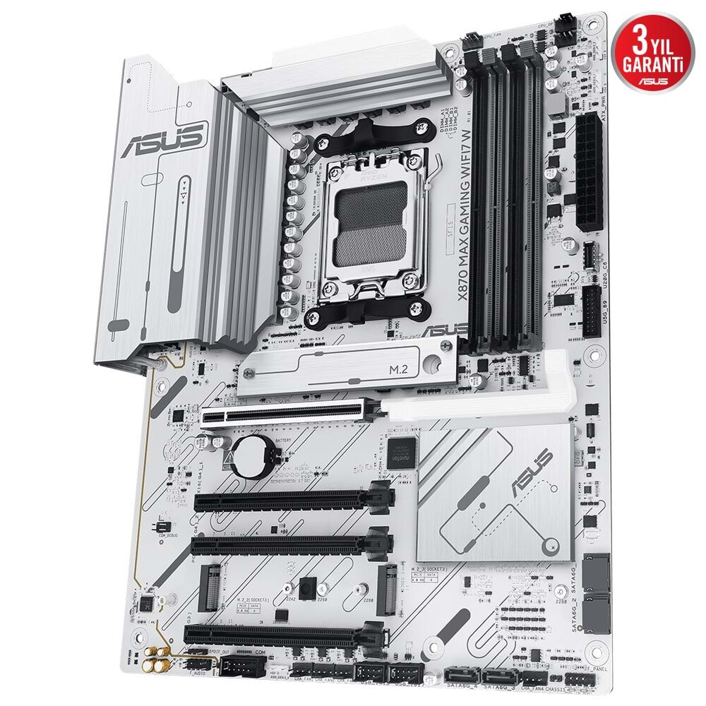 Asus X870 MAX GAMING Wi-Fi 7 W Amd X870 Am5 Ddr5 8000 Hdmı 2xusb4 Anakart