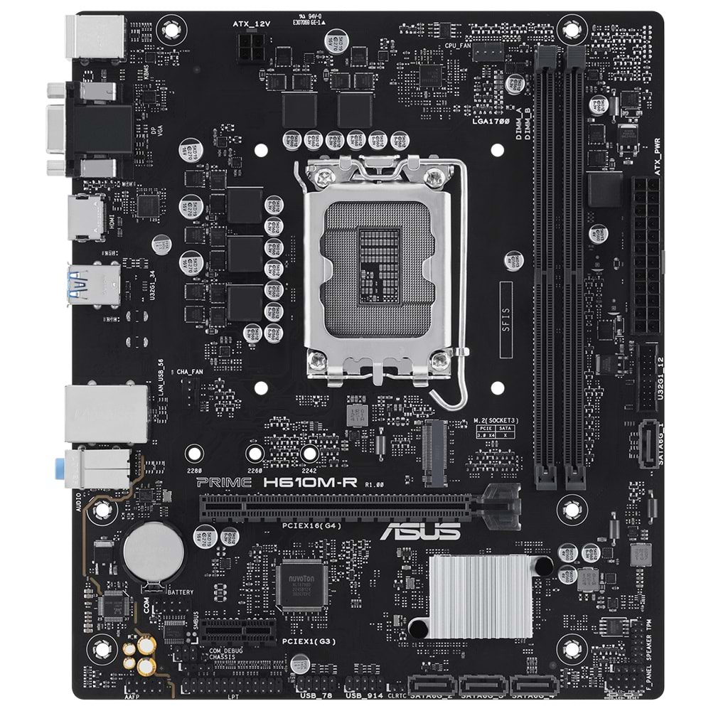 Asus PRIME H610M-R-SI 5600 MHz DDR5 LGA1700 Matx Anakart