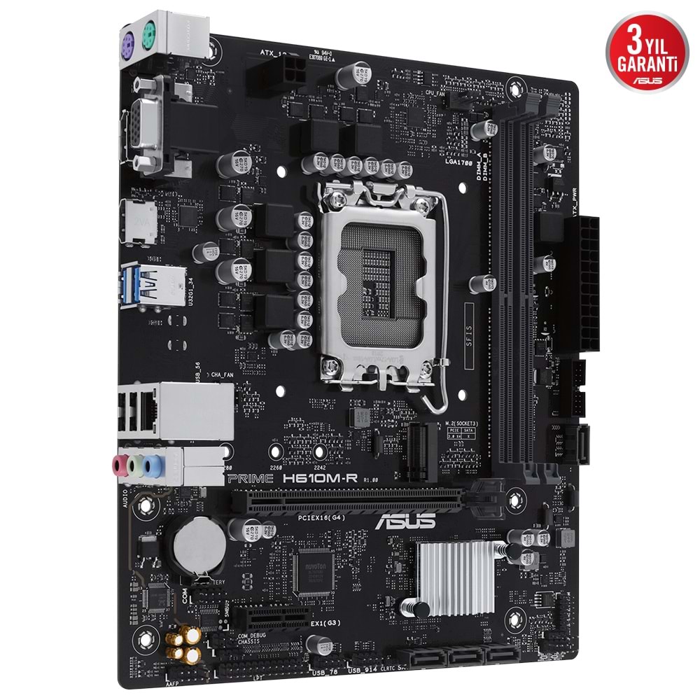 Asus PRIME H610M-R-SI 5600 MHz DDR5 LGA1700 Matx Anakart