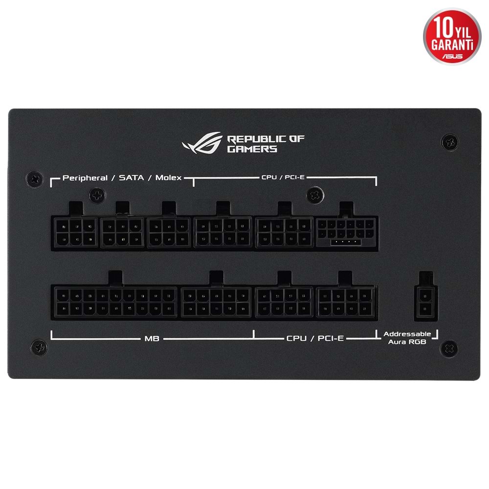 Asus ROG STRIX 1200G AURA 80+ Gold 1200W Modüler ATX 3.0 PCI-e 5.0 Güç Kaynağı