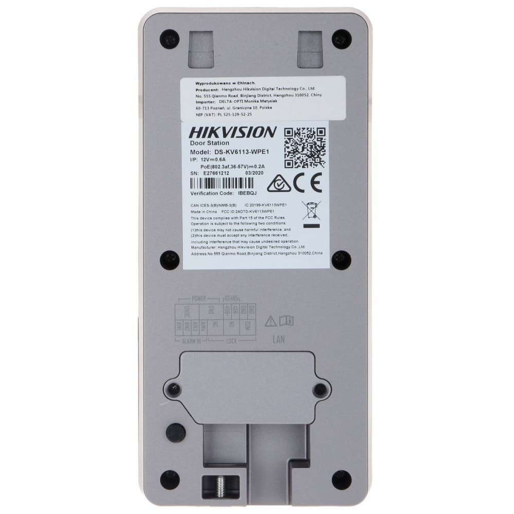 Hikvision DS-KV6113-WPE1 İnterkom Kapı Ünitesi