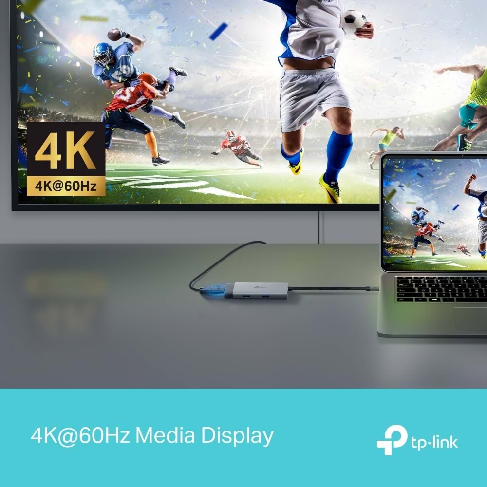 TP-Link UH5020C Type C Port 5'i Bir Arada Usb-c Hub Gri