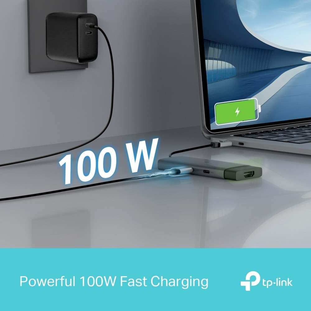 TP-Link UH5020C Type C Port 5'i Bir Arada Usb-c Hub Gri