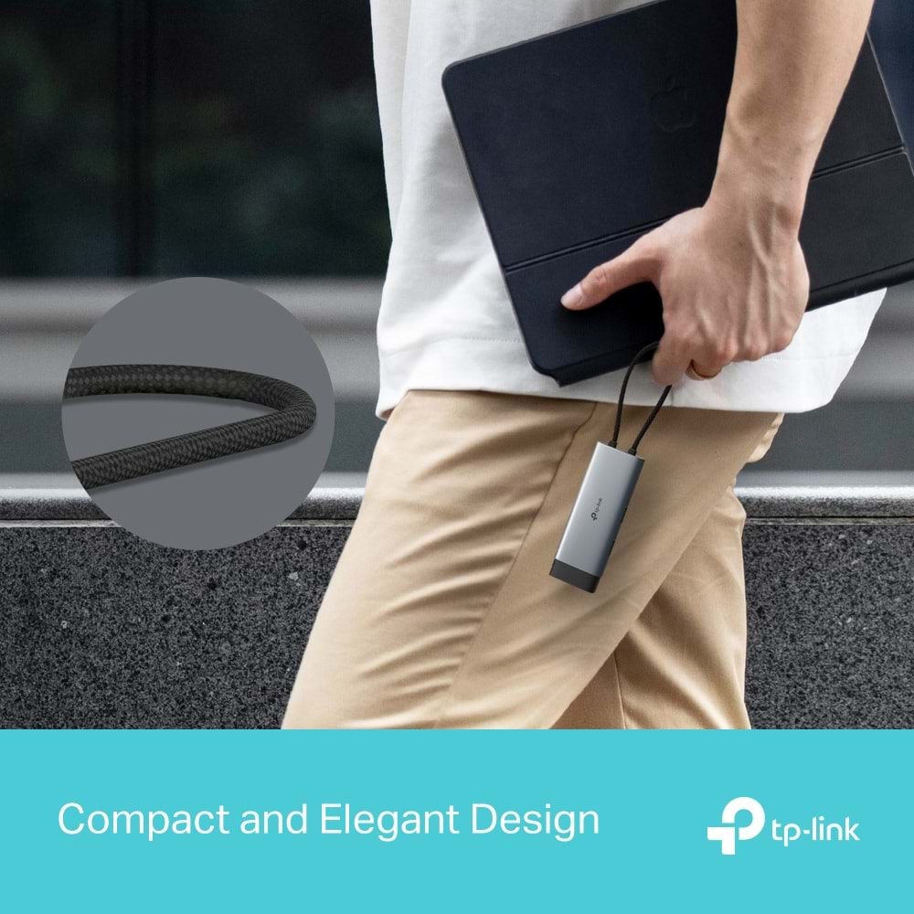 TP-Link UH5020C Type C Port 5'i Bir Arada Usb-c Hub Gri