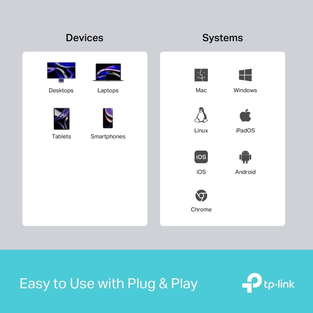 TP-Link UH5020C Type C Port 5'i Bir Arada Usb-c Hub Gri