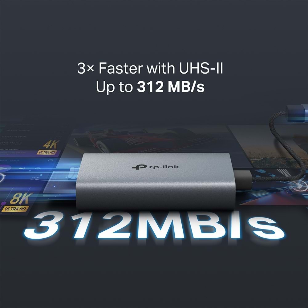 TP-Link UA440C Usb 3.0 Type-c - Sd Ve Microsd 4.0 Kart Okuyucu
