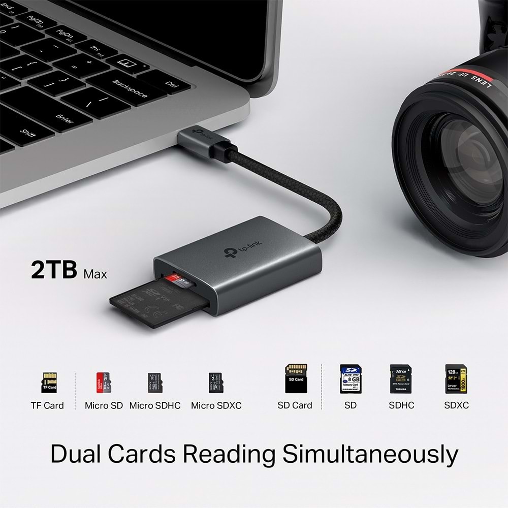 TP-Link UA440C Usb 3.0 Type-c - Sd Ve Microsd 4.0 Kart Okuyucu