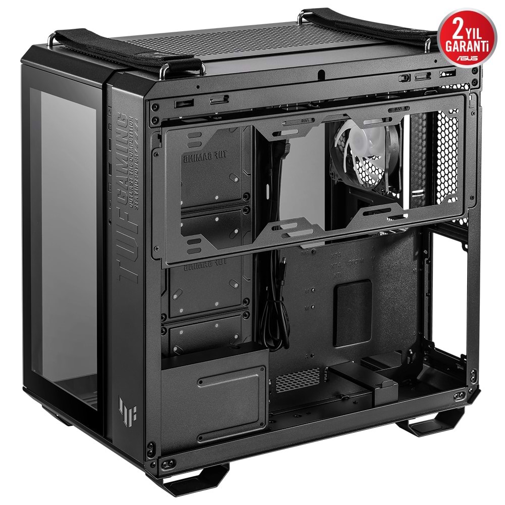 Asus TUF GAMING GT502 PLUS TG 4X A-RGB Fanlı Panaromik Temperli Cam Siyah ATX Gaming Kasa