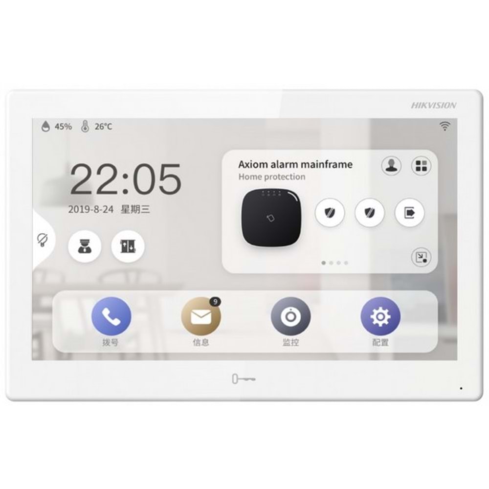 Hikvision DS-KH9510-WTE1(B) 10.1 IP İnterkom İç Ünite Wi-Fi Android Dokunmatik