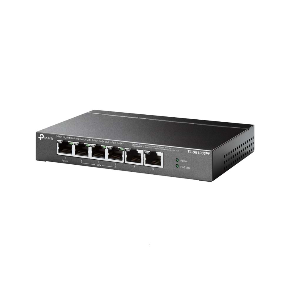 TP-Link TL-SG1006PP 6-Port Gig Deskt Switch 3-Port PoE+ / 1-Port PoE++ 64W