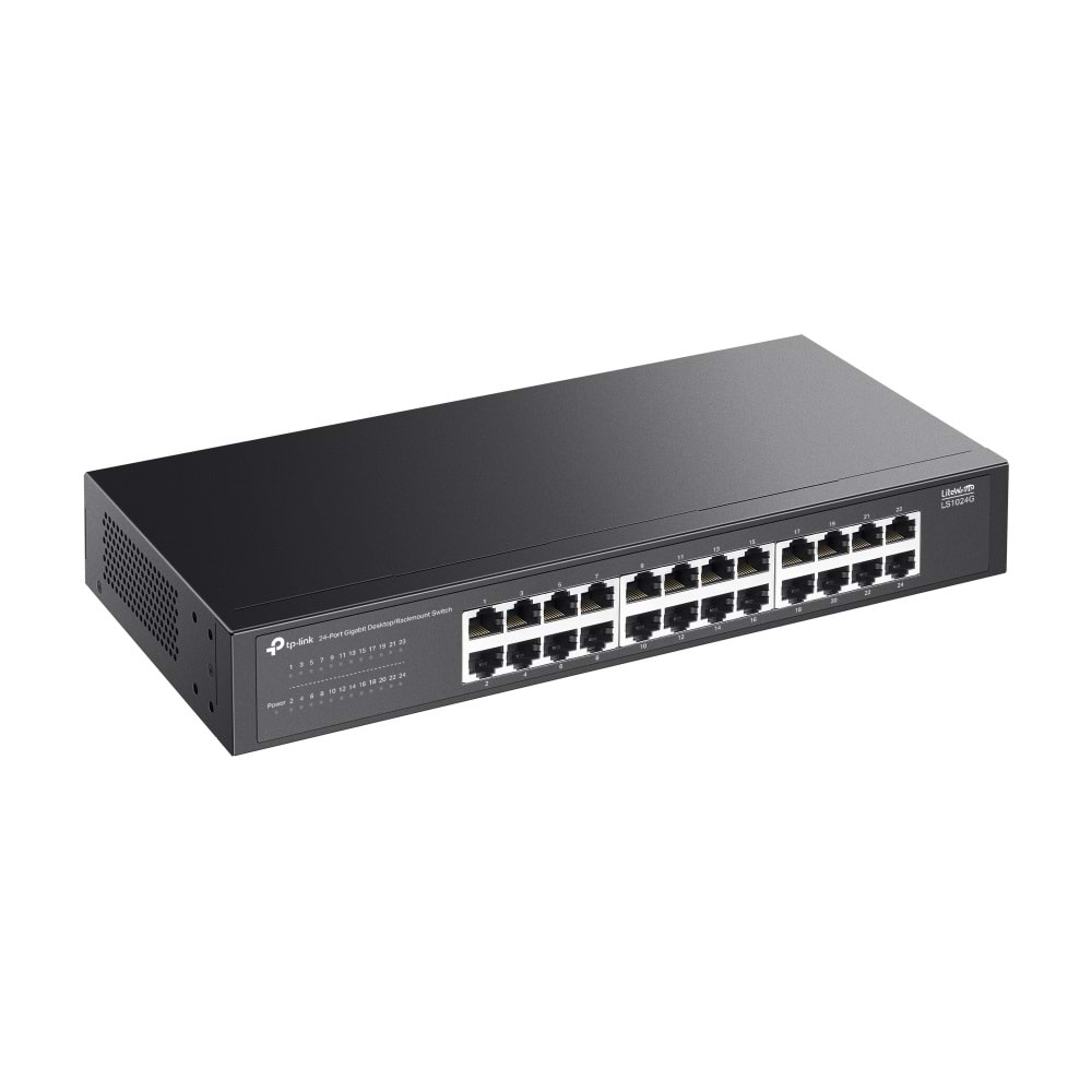 TP-Link LS1024G 24 Port Gigabit Desktop/Rackmount Switch (Metal Kasa)