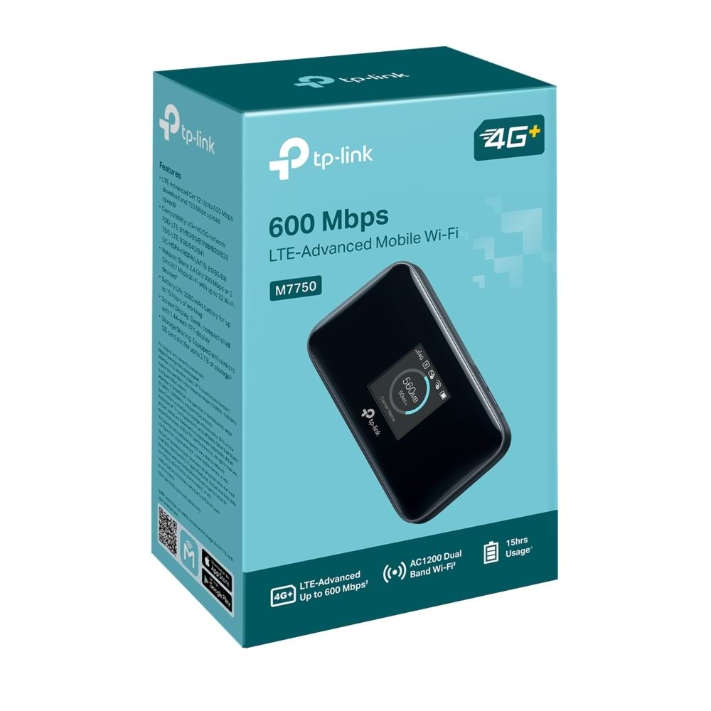TP-Link M7750 600Mbps WiFi 4G LTE-Advanced Mobile Modem