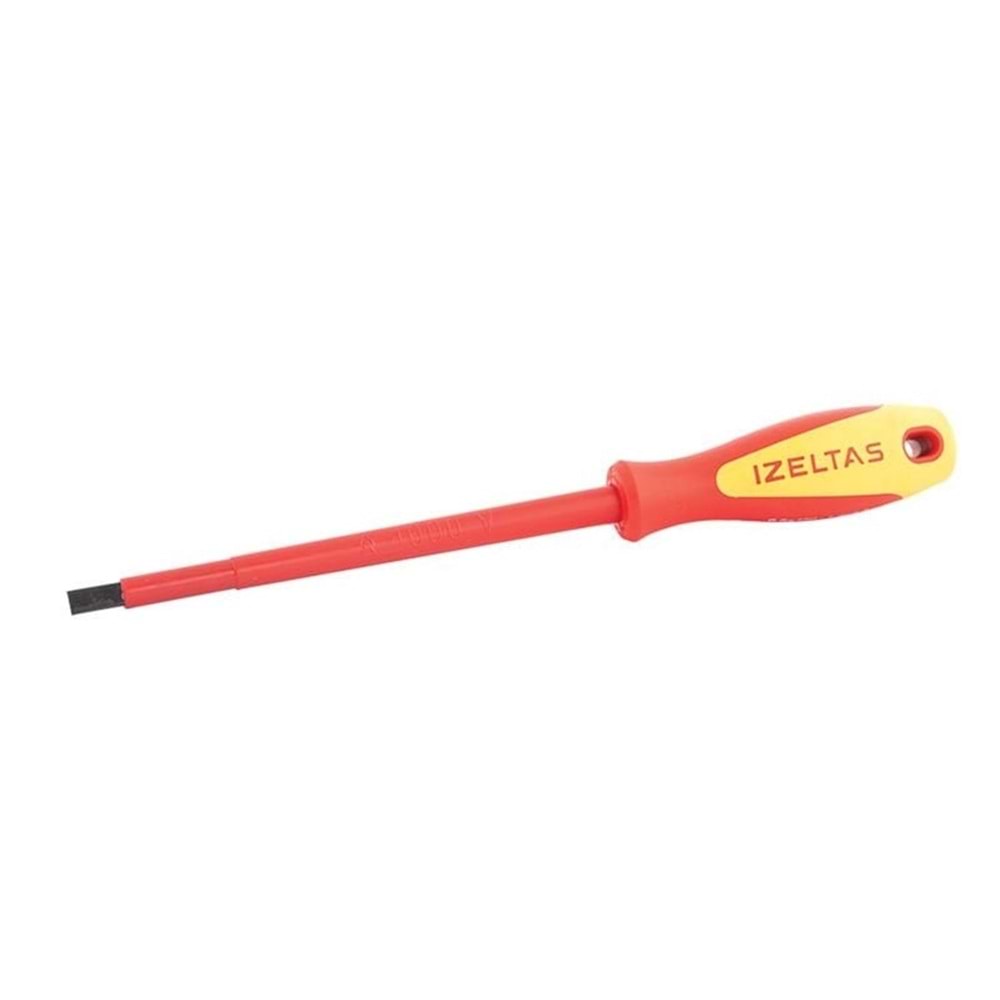 İzeltaş 4140 Düz İzoleli 1000 V 2.5 x 75 MM Tornavida 4140172575