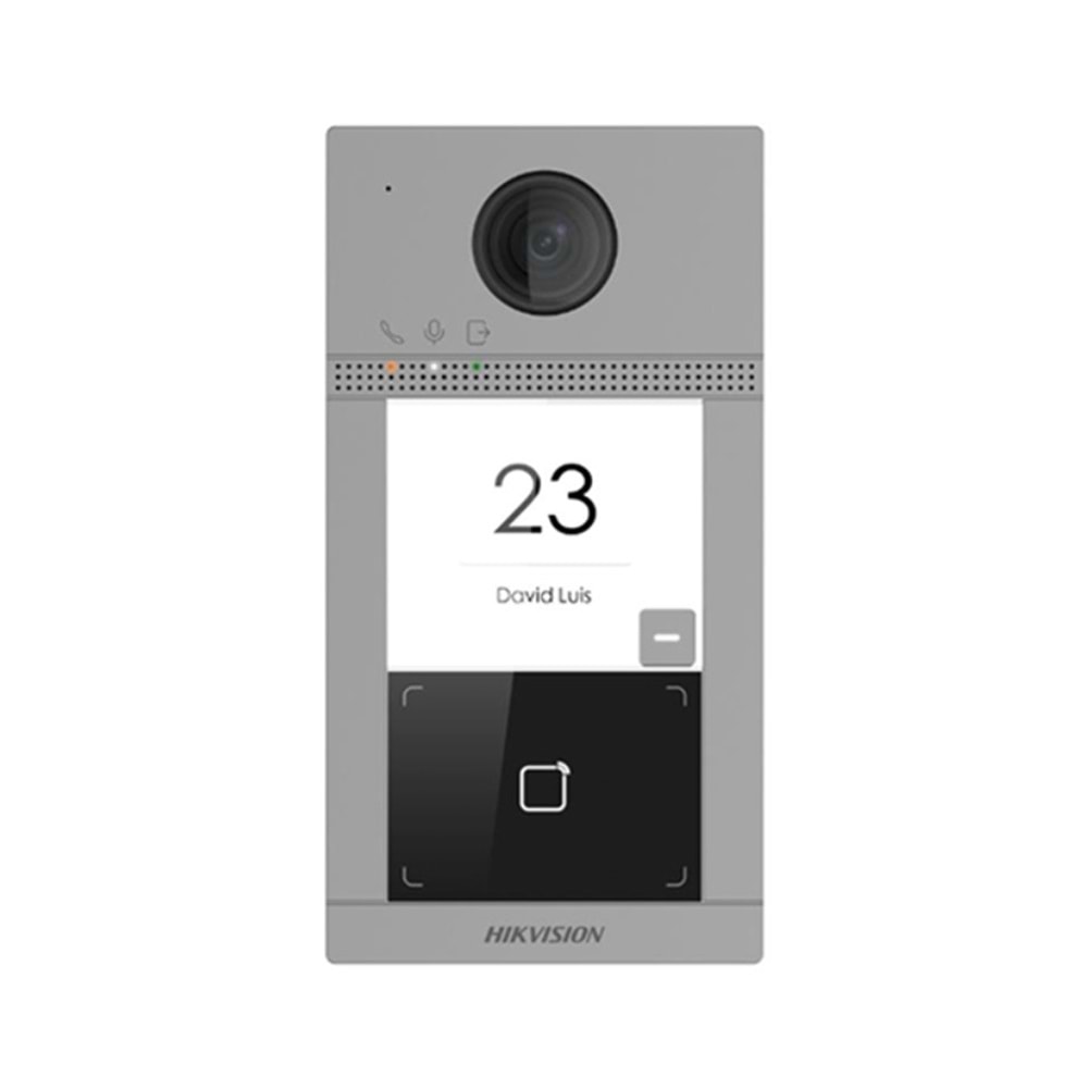 Hikvision DS-KV8113-WME1 1 Buton Metal İnterkom Villa Kapı Ünitesi