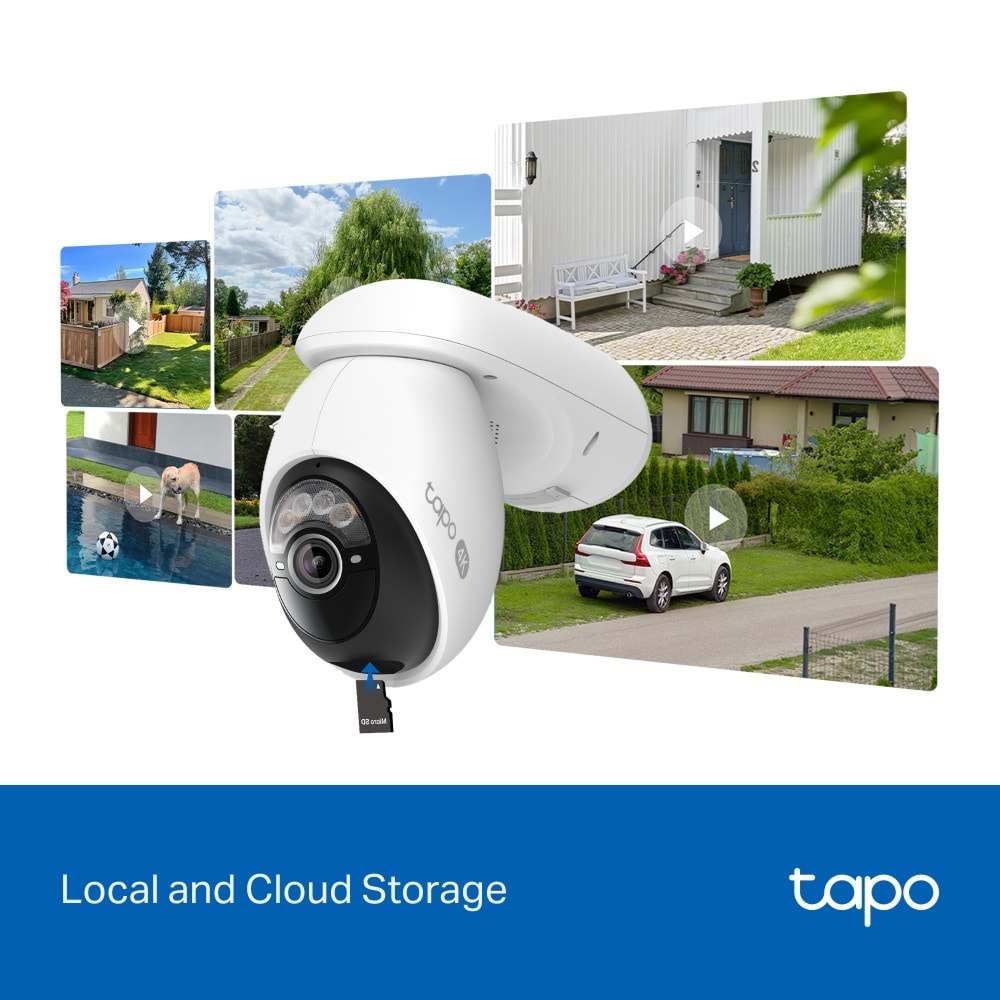 Tapo TC92 KIT 4K 8MP 360° AI Wi-Fi Güneş Enerjili Güvenlik Kamerası
